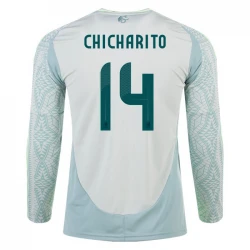 Maillot de Foot Mexique Chicharito #14 Copa America 2024 Extérieur Homme Manches Longues