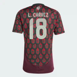 Maillot de Foot Mexique L. Chavez #18 Copa America 2024 Domicile Homme