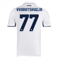 Maillot de Foot Naples 2024-25 Khvicha Kvaratskhelia #77 Extérieur Homme