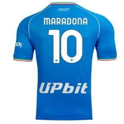 Maillot de Foot Naples Diego Maradona #10 2023-24 Domicile Homme