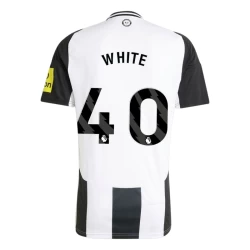 Maillot de Foot Newcastle United White #40 2024-25 Domicile Homme
