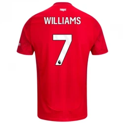 Maillot de Foot Nottingham Forest FC Williams #7 2024-25 Domicile Homme