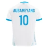 Maillot de Foot Olympique de Marseille Pierre-Emerick Aubameyang #10 2024-25 Domicile Homme