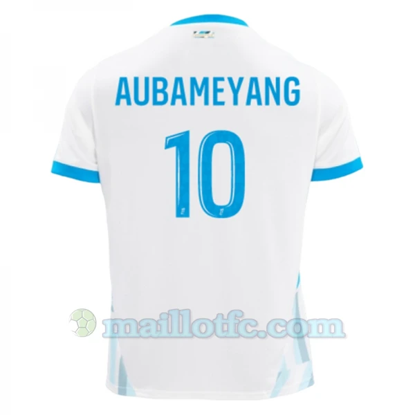 Maillot de Foot Olympique de Marseille Pierre-Emerick Aubameyang #10 2024-25 Domicile Homme