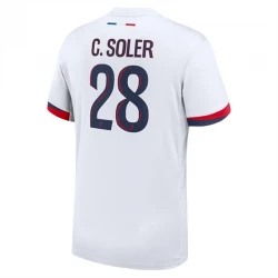 Maillot de Foot Paris Saint-Germain PSG 2024-25 C.Soler #28 Extérieur Homme