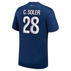 Maillot de Foot Paris Saint-Germain PSG C.Soler #28 2024-25 Domicile Homme