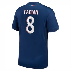 Maillot de Foot Paris Saint-Germain PSG Fabian #8 2024-25 Domicile Homme