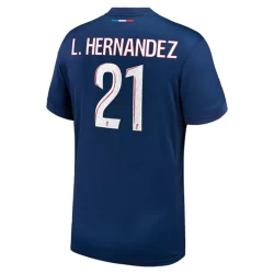 Maillot de Foot Paris Saint-Germain PSG L.Hernandez #21 2024-25 Domicile Homme