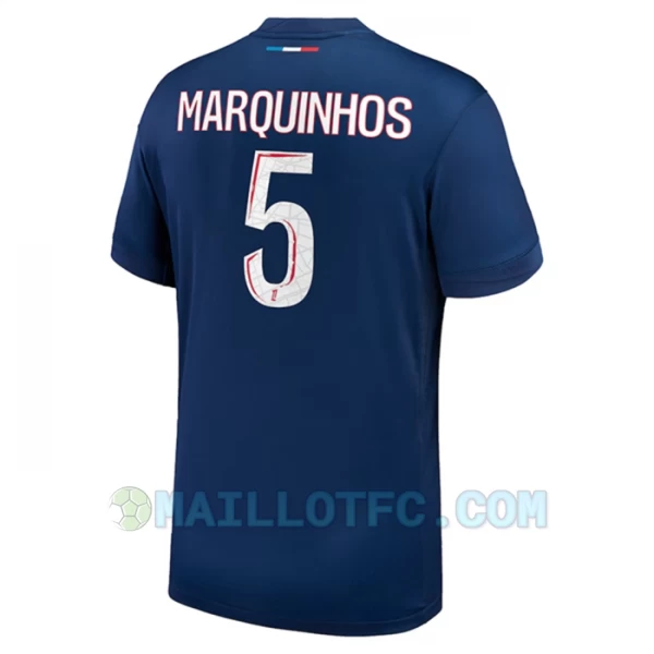 Maillot de Foot Paris Saint-Germain PSG Marquinhos #5 2024-25 Domicile Homme