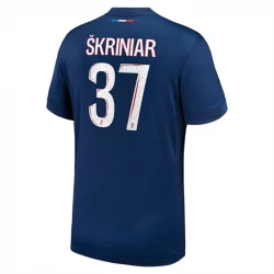 Maillot de Foot Paris Saint-Germain PSG Skriniar #37 2024-25 Domicile Homme