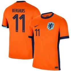 Maillot de Foot Pays-Bas Berghuis #11 Euro 2024 Domicile Homme