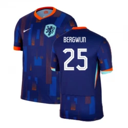 Maillot de Foot Pays-Bas Bergwijn #25 Euro 2024 Extérieur Homme