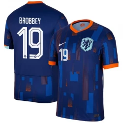 Maillot de Foot Pays-Bas Brobbey #19 Euro 2024 Extérieur Homme