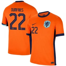 Maillot de Foot Pays-Bas Dumfries #22 Euro 2024 Domicile Homme