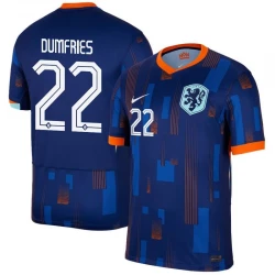 Maillot de Foot Pays-Bas Dumfries #22 Euro 2024 Extérieur Homme