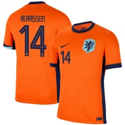 Maillot de Foot Pays-Bas Klaassen #14 Euro 2024 Domicile Homme