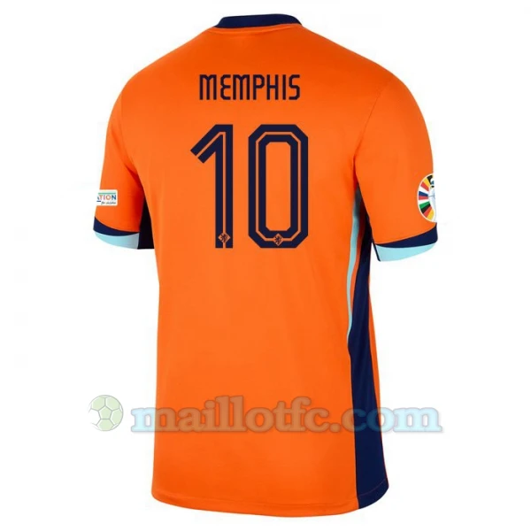 Maillot de Foot Pays-Bas Memphis Depay #10 Euro 2024 Domicile Homme