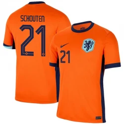 Maillot de Foot Pays-Bas Schouten #21 Euro 2024 Domicile Homme