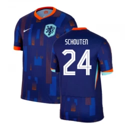 Maillot de Foot Pays-Bas Schouten #24 Euro 2024 Extérieur Homme