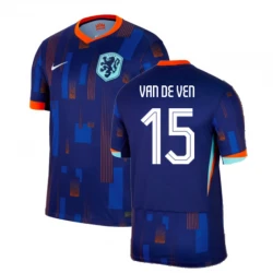 Maillot de Foot Pays-Bas Van De Ven #15 Euro 2024 Extérieur Homme