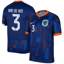 Maillot de Foot Pays-Bas Van De Ven #3 Euro 2024 Extérieur Homme