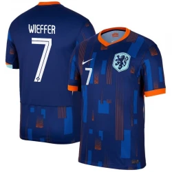 Maillot de Foot Pays-Bas Wieffer #7 Euro 2024 Extérieur Homme