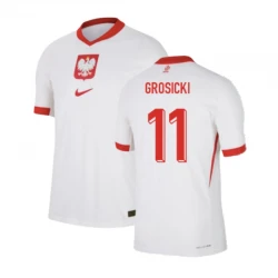 Maillot de Foot Pologne Grosicki #11 Euro 2024 Domicile Homme