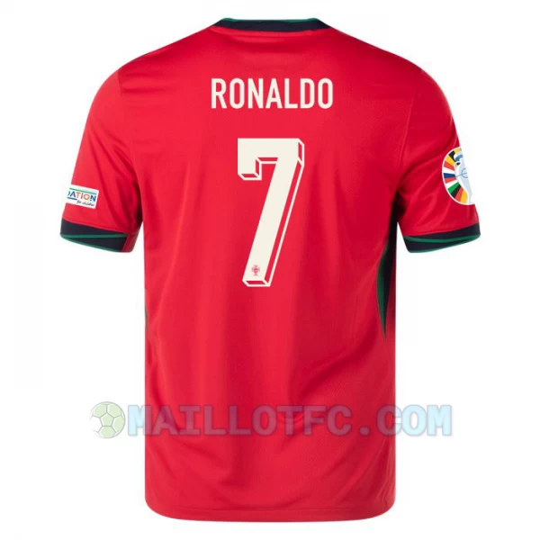 Maillot de Foot Portugal Cristiano Ronaldo #7 Euro 2024 Domicile Homme