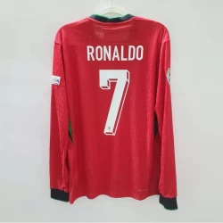 Maillot de Foot Portugal Cristiano Ronaldo #7 Euro 2024 Domicile Homme Manches Longues