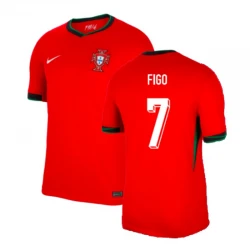 Maillot de Foot Portugal Figo #7 Euro 2024 Domicile Homme