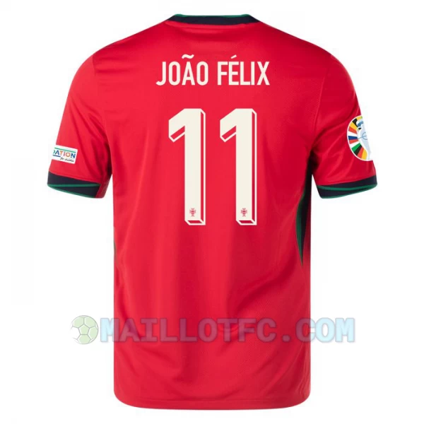 Maillot de Foot Portugal João Félix #11 Euro 2024 Domicile Homme