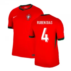 Maillot de Foot Portugal Rúben Dias #4 Euro 2024 Domicile Homme