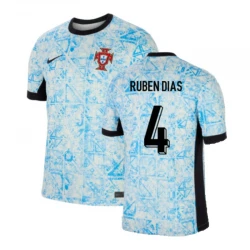 Maillot de Foot Portugal Rúben Dias #4 Euro 2024 Extérieur Homme