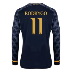 Maillot de Foot Real Madrid 2023-24 Rodrygo #11 Extérieur Homme Manches Longues