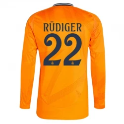 Maillot de Foot Real Madrid 2024-25 Antonio Rudiger #22 Extérieur Homme Manches Longues