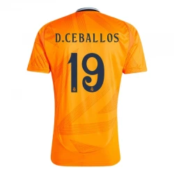 Maillot de Foot Real Madrid 2024-25 D. Ceballos #19 Extérieur Homme