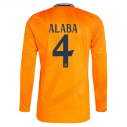 Maillot de Foot Real Madrid 2024-25 David Alaba #4 Extérieur Homme Manches Longues