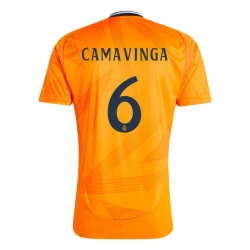 Maillot de Foot Real Madrid 2024-25 Eduardo Camavinga #6 Extérieur Homme