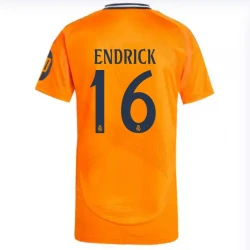 Maillot de Foot Real Madrid 2024-25 HP Endrick #16 Extérieur Homme