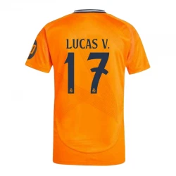 Maillot de Foot Real Madrid 2024-25 HP Lucas V. #17 Extérieur Homme