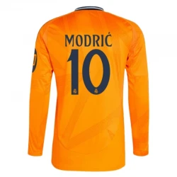 Maillot de Foot Real Madrid 2024-25 HP Modric #10 Extérieur Homme Manches Longues