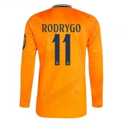 Maillot de Foot Real Madrid 2024-25 HP Rodrygo #11 Extérieur Homme Manches Longues