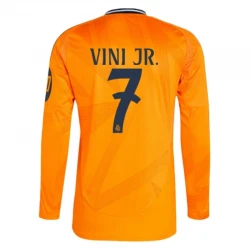 Maillot de Foot Real Madrid 2024-25 HP Vinicius Junior #7 Extérieur Homme Manches Longues