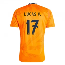 Maillot de Foot Real Madrid 2024-25 Lucas V. #17 Extérieur Homme