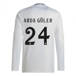 Maillot de Foot Real Madrid Arda Guler #24 2024-25 Domicile Homme Manches Longues