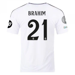 Maillot de Foot Real Madrid Brahim #21 2024-25 HP Domicile Homme