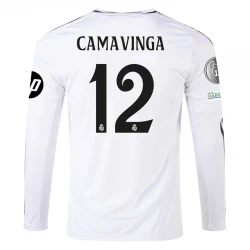 Maillot de Foot Real Madrid Carvajal #12 2024-25 HP Domicile Homme Manches Longues