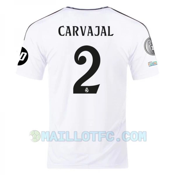Maillot de Foot Real Madrid Carvajal #2 2024-25 HP Domicile Homme