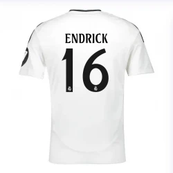 Maillot de Foot Real Madrid Endrick #16 2024-25 HP Domicile Homme