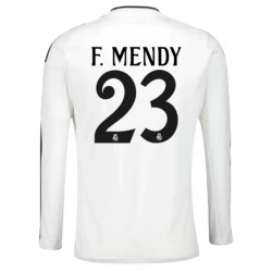 Maillot de Foot Real Madrid F. Mendy #23 2024-25 Domicile Homme Manches Longues